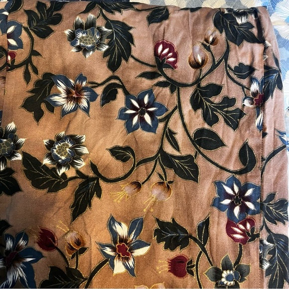 All That Jazz Hawaiian Floral Print Sheath Dress With Beaded Fringe Size 4 - Picture 7 of 12